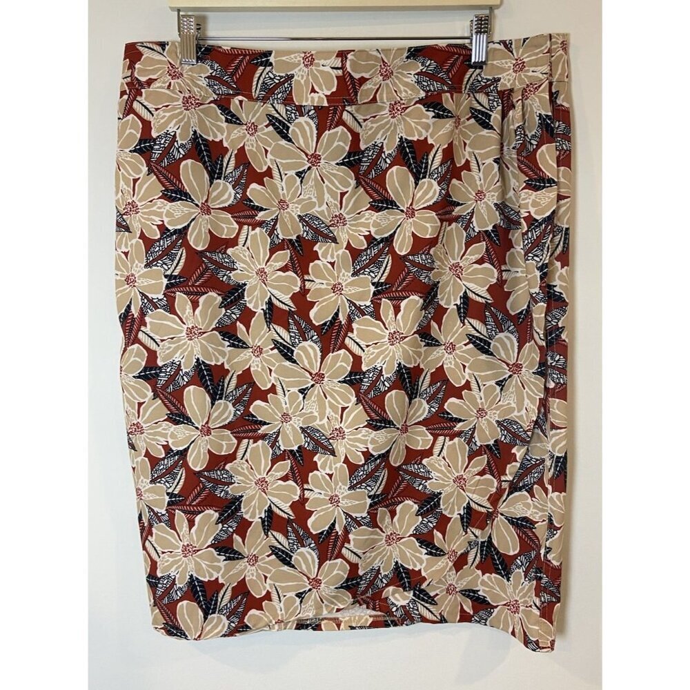 RipSkirt Hawaii Wrap Skirt Maroon Navy Blue Tan Size XXL